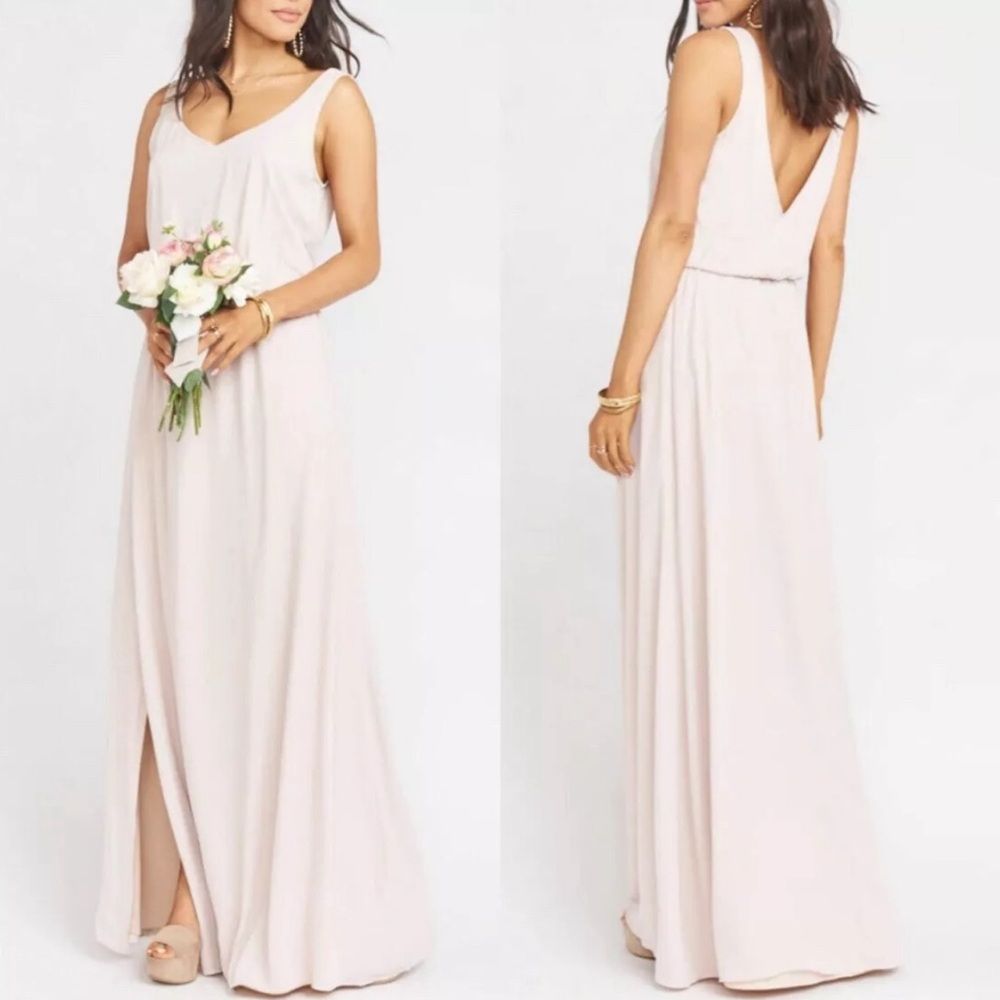 Show Me Your Mumu Kendall Maxi Dress in Show Me the Ring Crisp